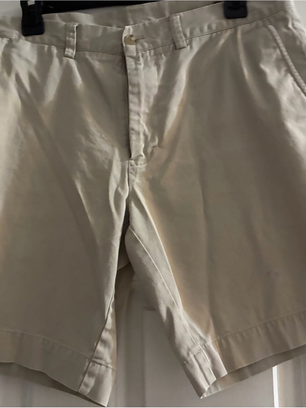 Ralph Lauren Cream Cotton Cargo Shorts